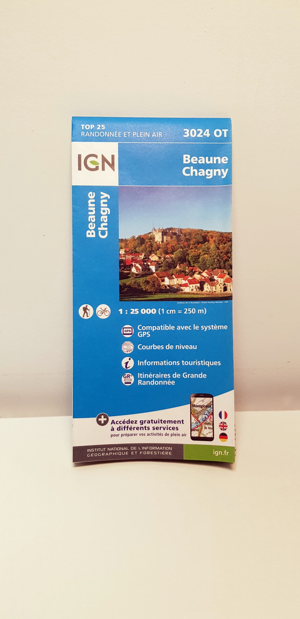 Carte IGN beaune chagny