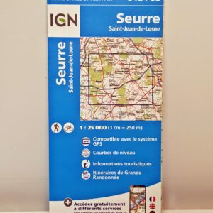 Carte IGN Seurre-Saint Jean de Losne