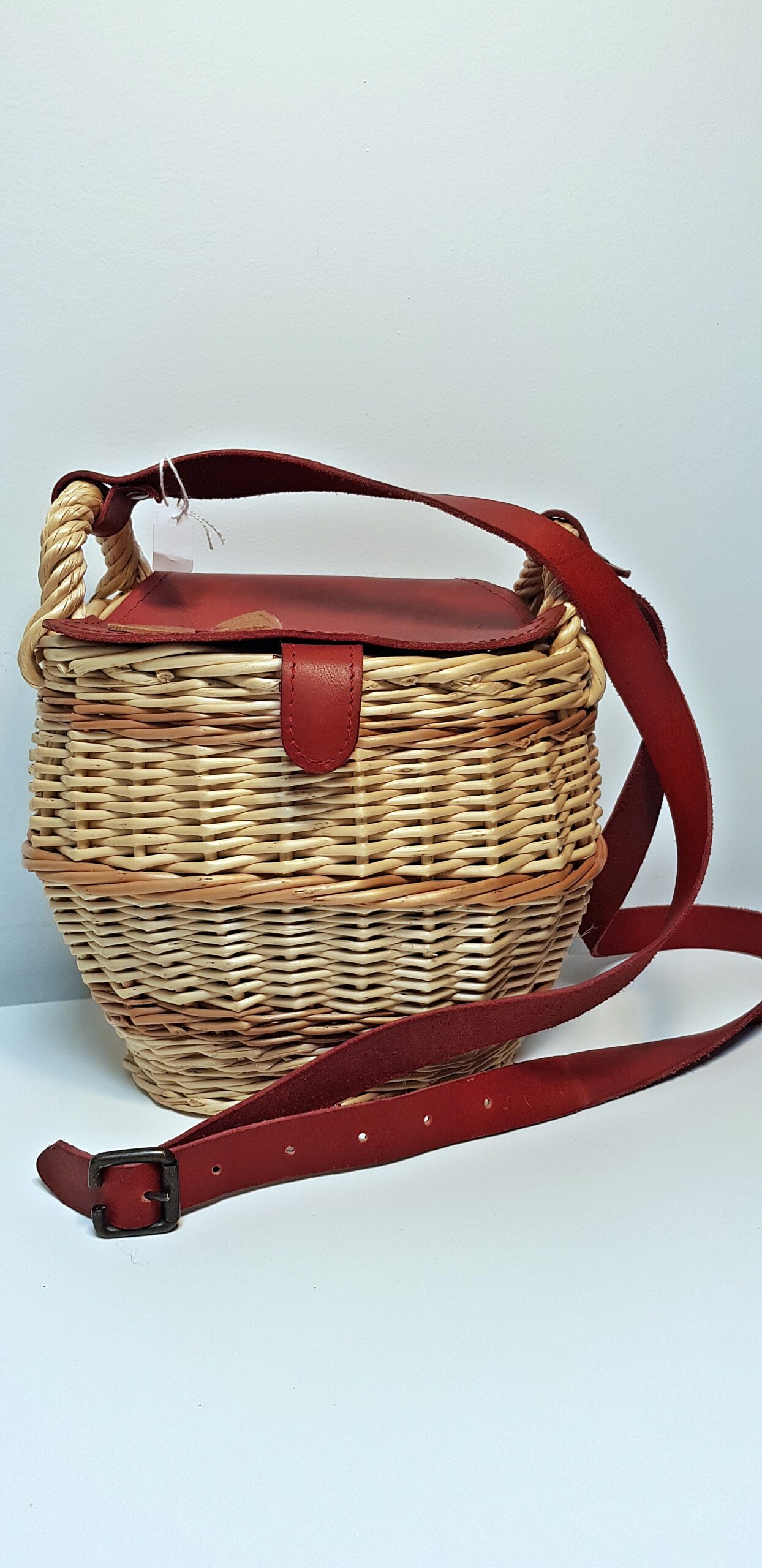 Sac osier et cuir