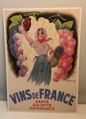 Carte postale « Vins de France »