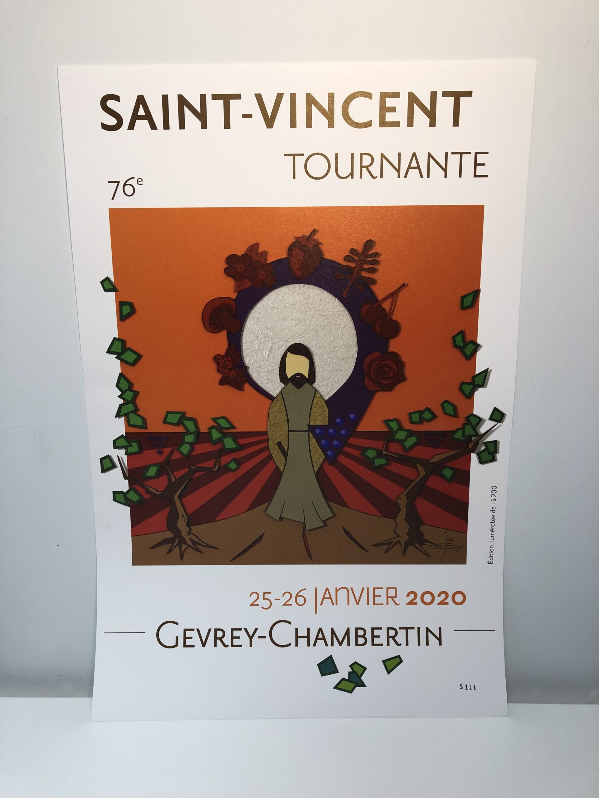 Affiche Saint-Vincent Tournante 2020 Gevrey-Chambertin
