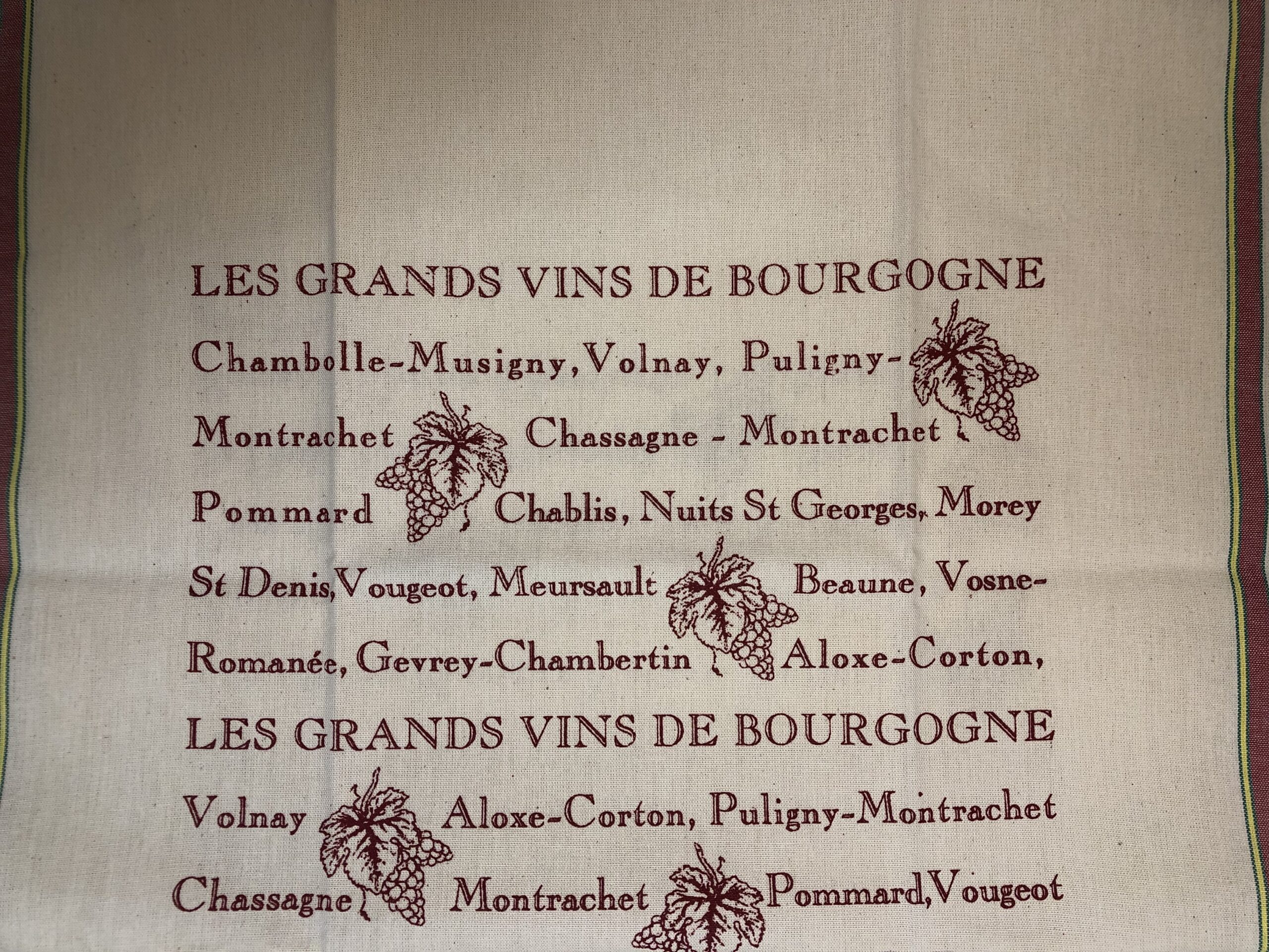 Torchons “Vins de France”