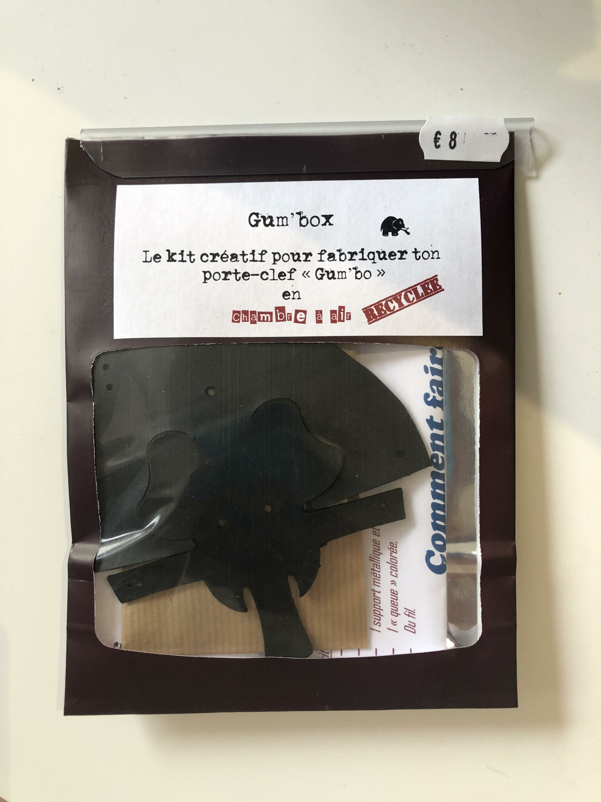 Porte-clés animaux chambre à air