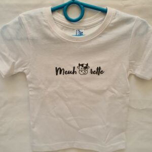 Tee-shirt enfant "Meuhrette" blanc