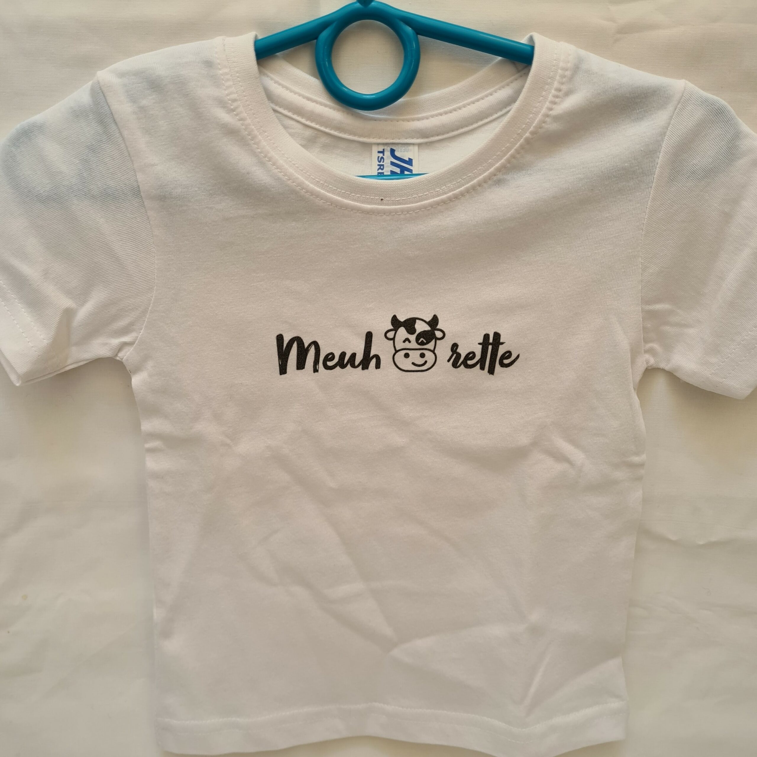Tee-shirt enfant “Meuhrette” blanc – 1 an