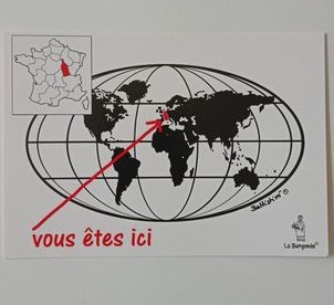 Carte postale Mappemonde