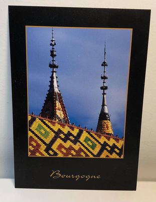 Carte postale – Tuiles vernies de Bourgogne