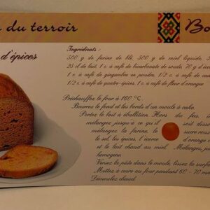 Carte postale - Recette pain d'épices