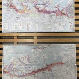 Carte du vignoble Côte de Nuits et Côte de Beaune