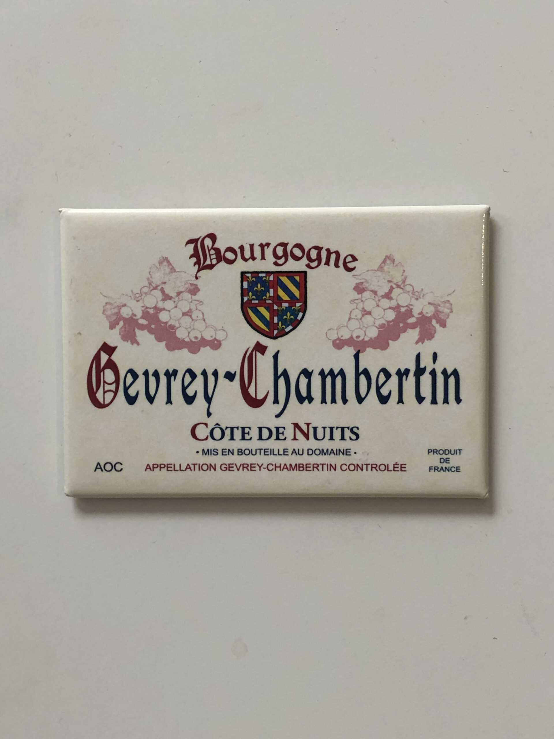 Magnet étiquette de vin Gevrey-Chambertin