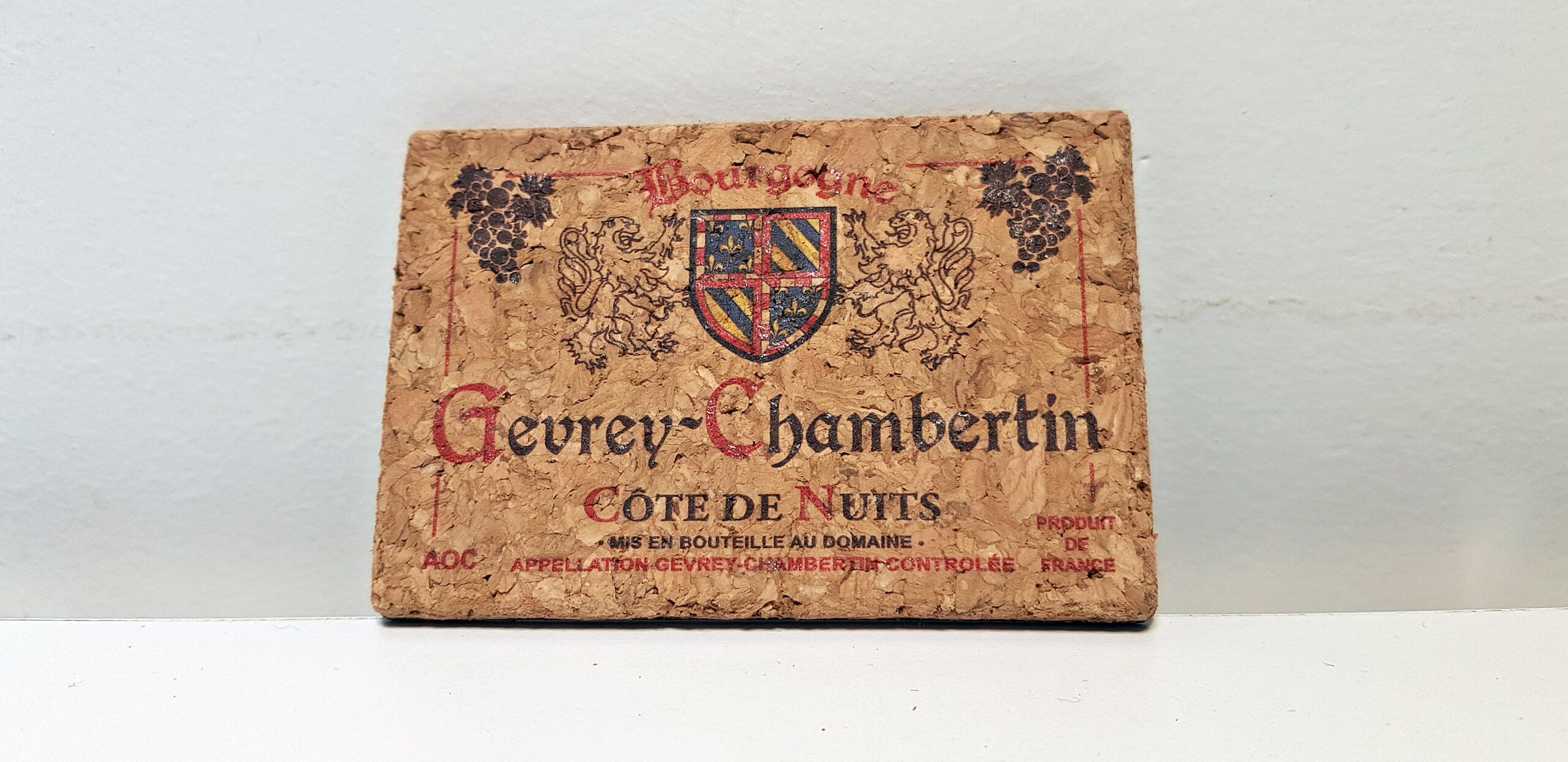 Magnet liège étiquette Gevrey-Chambertin