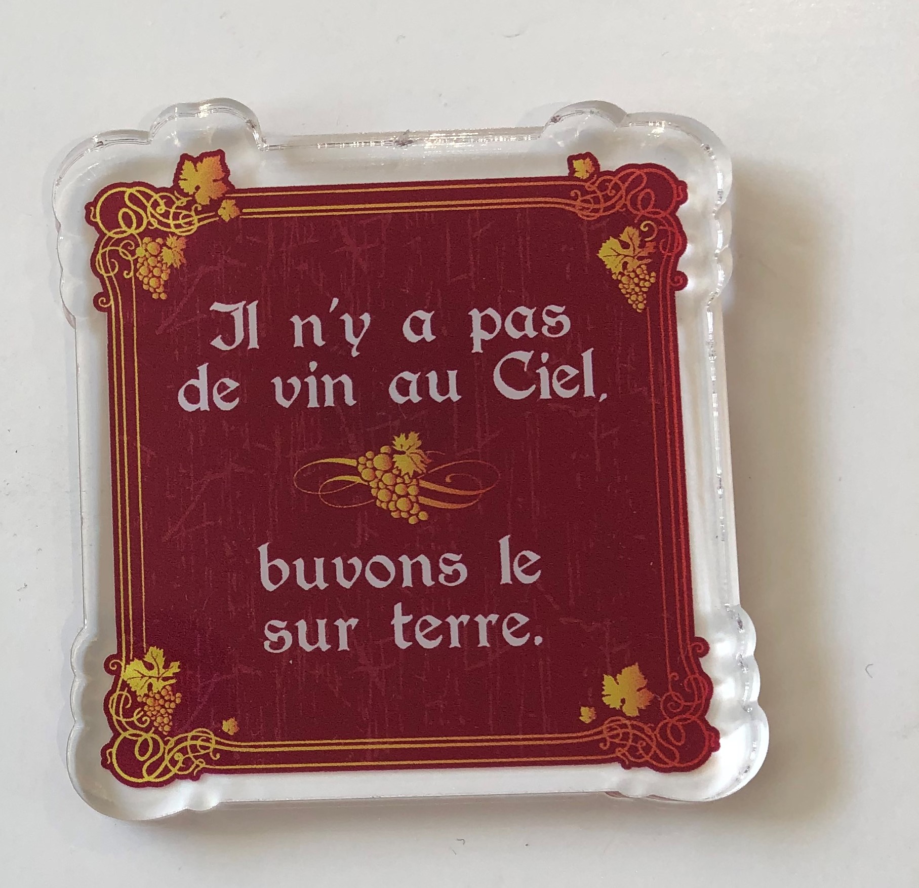 Magnet “Il n’y a pas de vin au ciel”