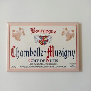 Magnet étiquette de vin "Chambolle-Musigny"