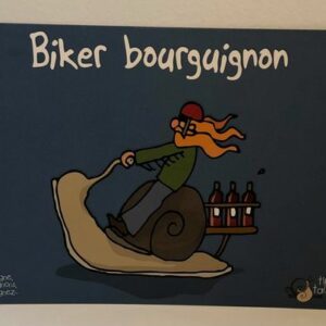 Carte postale "Biker bourguignon"