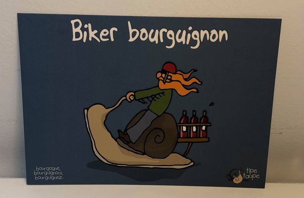 Carte postale Biker Bourguignon