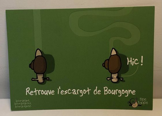 Carte postale Retrouve l’escargot de Bourgogne