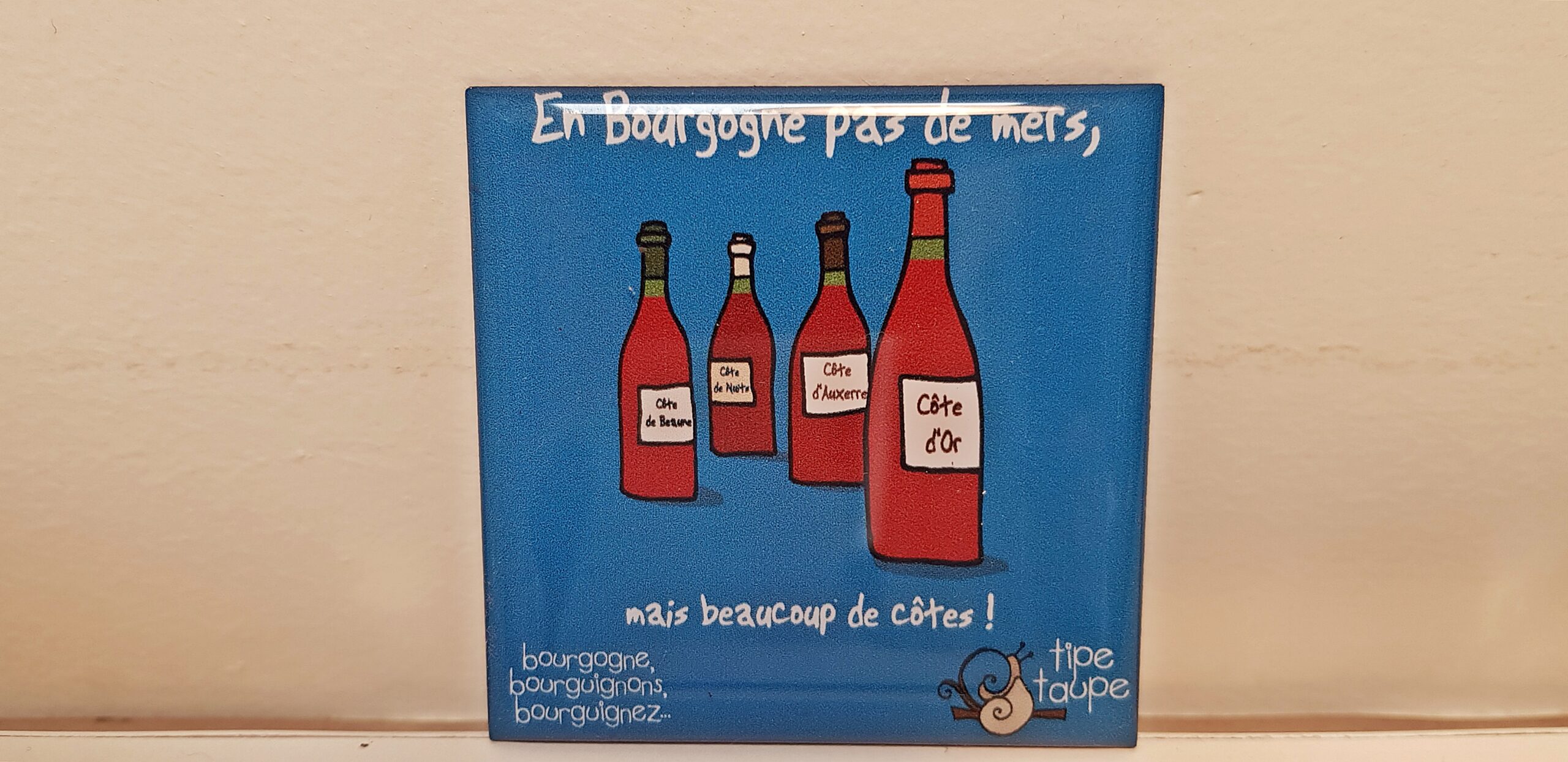 Magnet “En Bourgogne pas de mer”