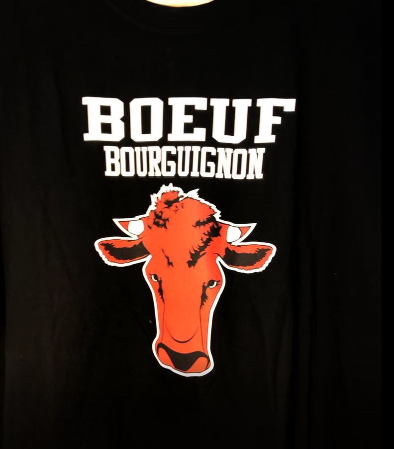 Tee-Shirt Bœuf Bourguignon  S Noir