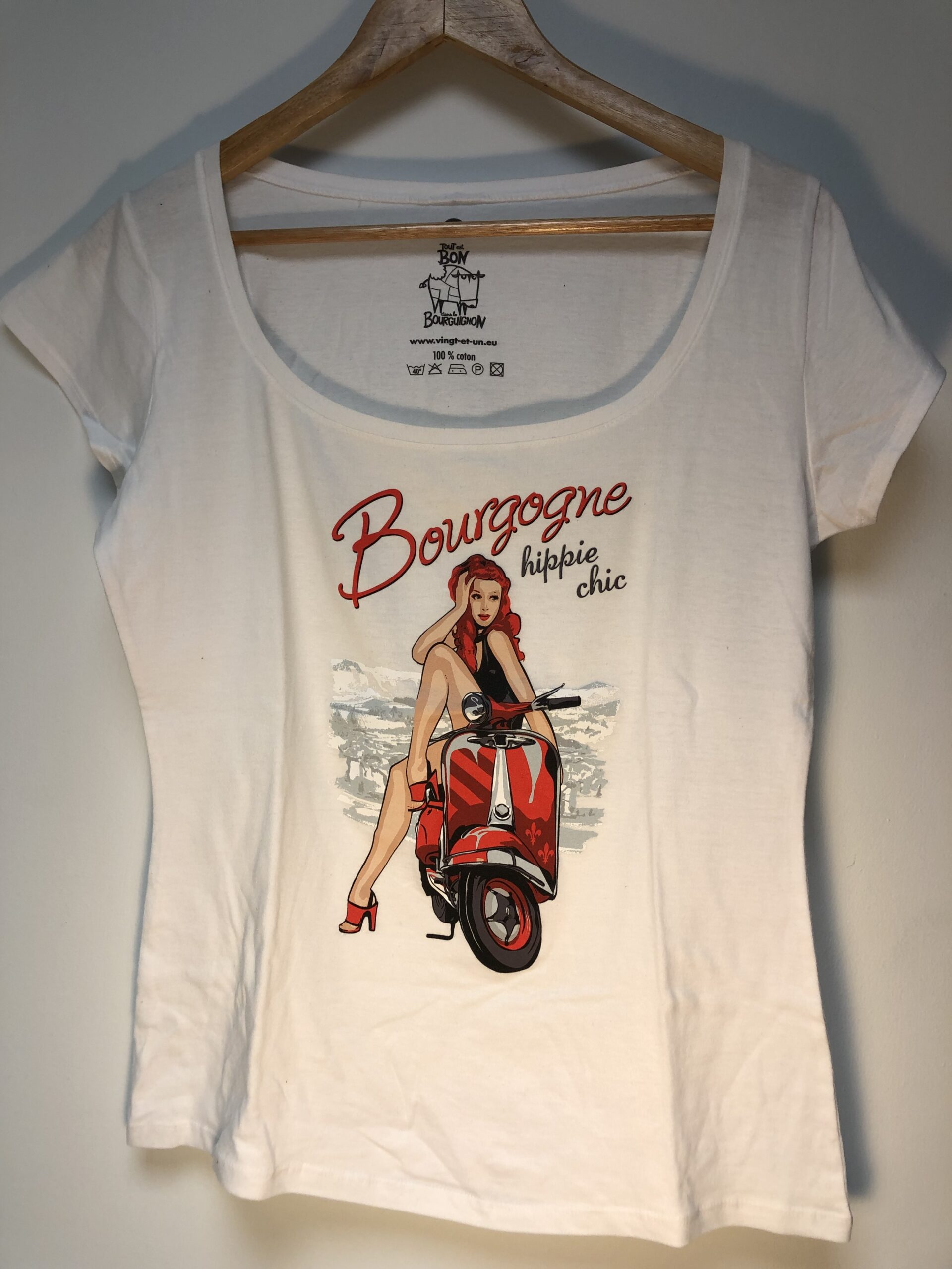Tee-Shirt Bourgogne Hippie Chic  XL