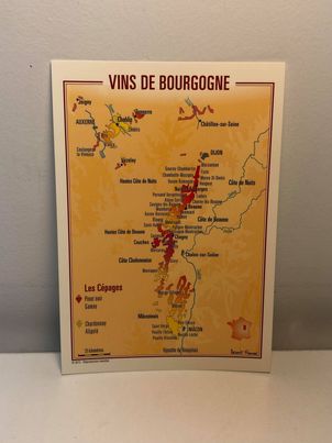 Carte postale Vins de Bourgogne