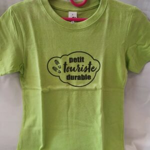 Tee-shirt enfant "Petit touriste durable" - Vert