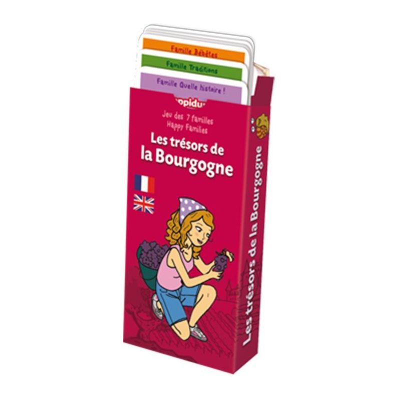 Jeu de carte de 7 familles « Les trésors de la Bourgogne »