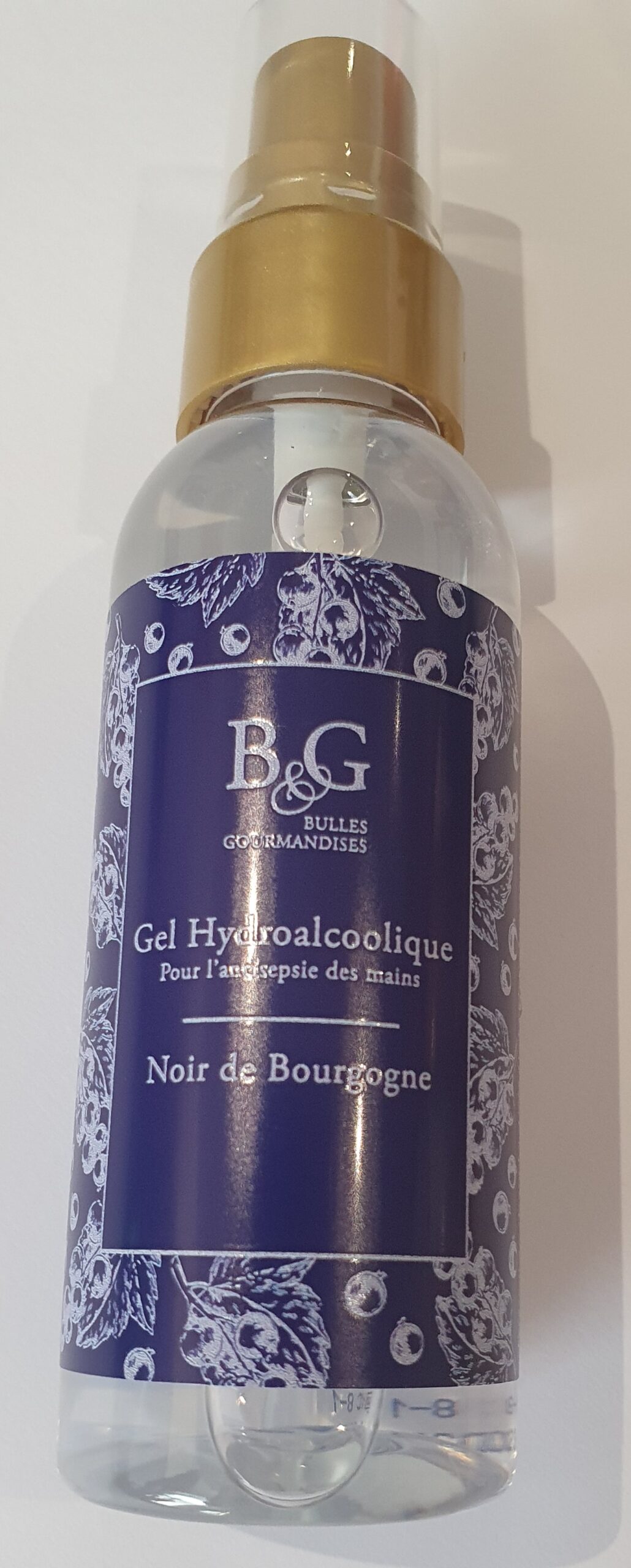 Hydroalcoholic gel Noir de Bourgogne – Bulles & Gourmandises