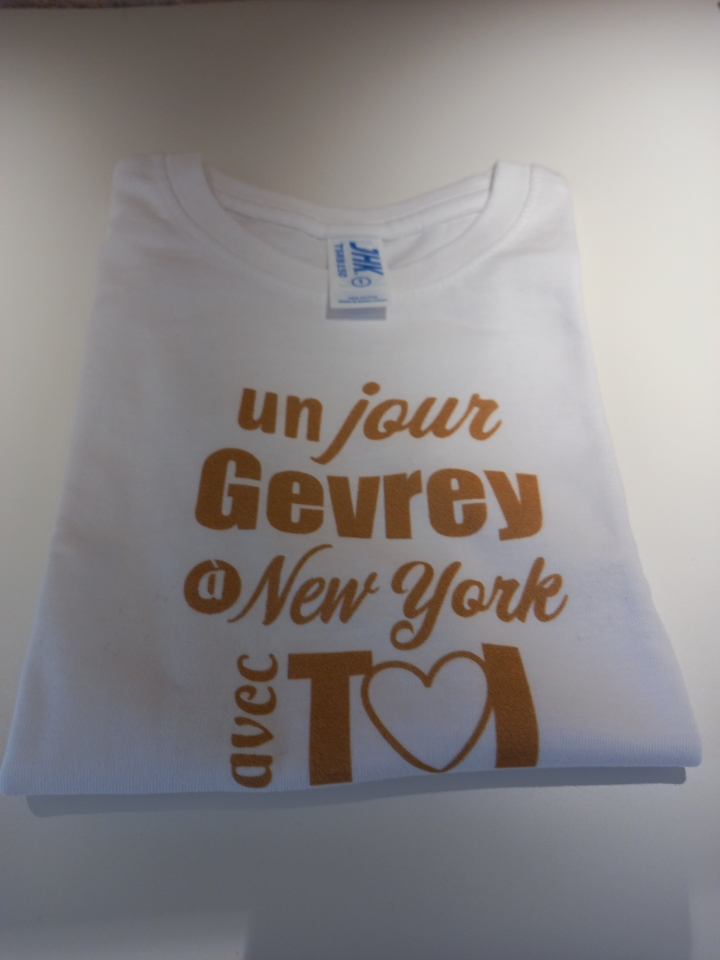 Tee-shirt enfant “Un jour Gevrey NY avec toi ” – 10 ans