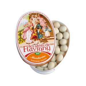 oîte ovale d'anis de Flavigny, bonbons Mandarine Bio 50g