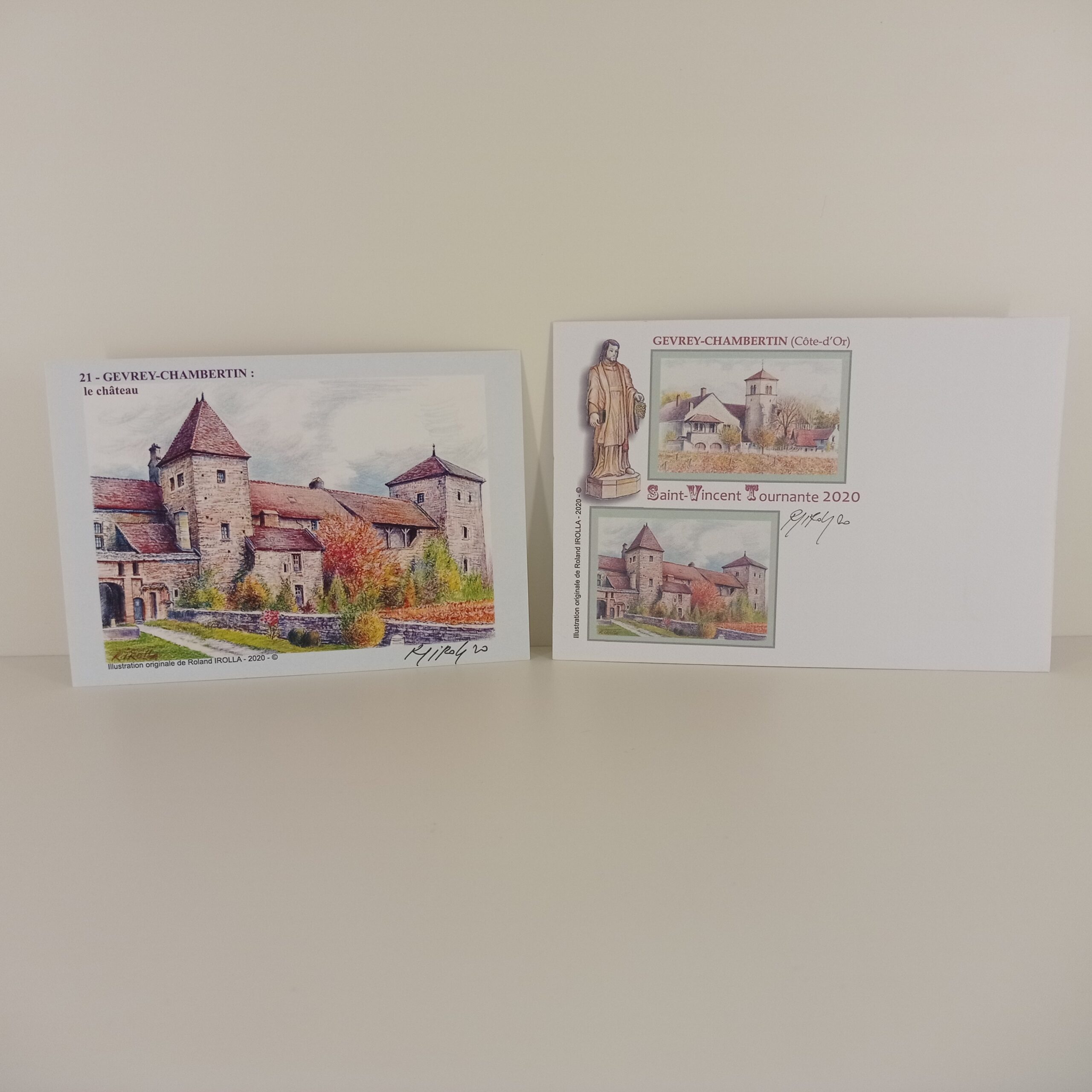 Carte postale Saint Vincent 2020 et son enveloppe