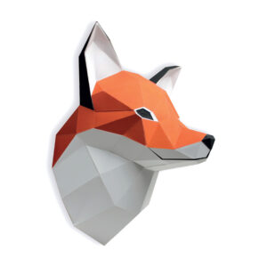 Renard en papier 3d à construire soi-même