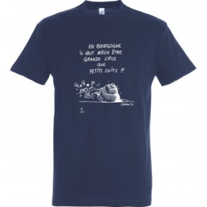 Tee-shirt "Grands crus petit cuits" Bleu marine