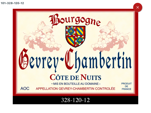 Cartes postales – Etiquette vin