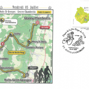 Tour de France - Enveloppe C6 avec timbre et oblitération