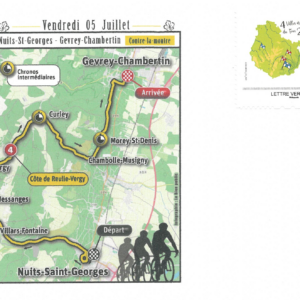 Tour de France - Enveloppe C6 avec timbre et sans oblitération