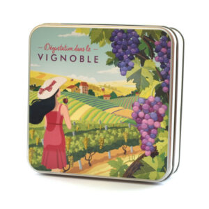 Boîte vignoble rouge