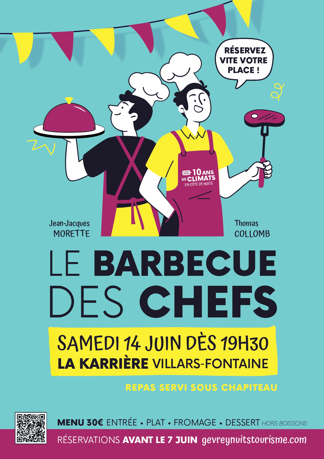 Barbecue des chefs- 10 ans des climats en Côte de Nuits
