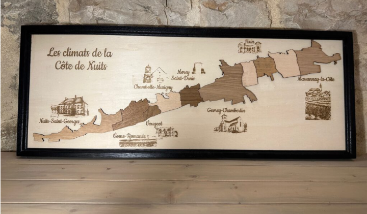 Tableau les Climats de la Côte de Nuits
